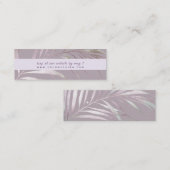 Carte De Visite Mini Boîtier RSVP PixDezines Palms Watercolor (Devant / Derrière)