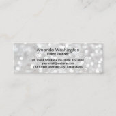 Carte De Visite Mini Bokeh blanc (Dos)