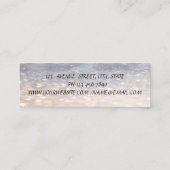 Carte De Visite Mini Bokeh Élégant Glamour (Dos)