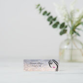 Carte De Visite Mini Bokeh Élégant Glamour (Debout devant)