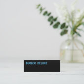 Carte De Visite Mini BOLD Burger Bleu (Debout devant)