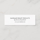 Carte De Visite Mini Bonjour ! Beau Chalkboard (Dos)