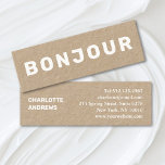 Carte De Visite Mini Bonjour ! Mini entreprise minimaliste moderne<br><div class="desc">Carte de visite moderne,  minimaliste. Modifiez-le en quelques minutes. Vous pouvez modifier la taille,  la couleur et la position de la police individuellement en utilisant "Personnalisez plus".</div>