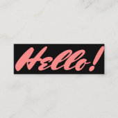 Carte De Visite Mini Bonjour mini style (Devant)