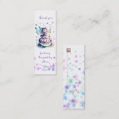 Carte De Visite Mini Bonne fête d'anniversaire 01 Bkmark (Devant / Derrière)