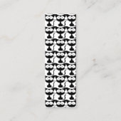 CARTE DE VISITE MINI BOOKMARKER CHAT NOIR GINGER (Devant)
