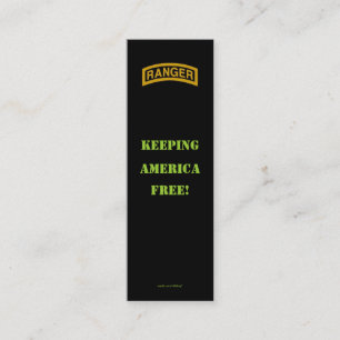 Carte De Visite Mini Bookmarker instantané de correction de vétéran 