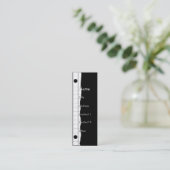 Carte De Visite Mini Bord de carnet (Debout devant)