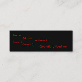 Carte De Visite Mini Bord droit