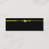 Carte De Visite Mini Bordure jaune (Dos)