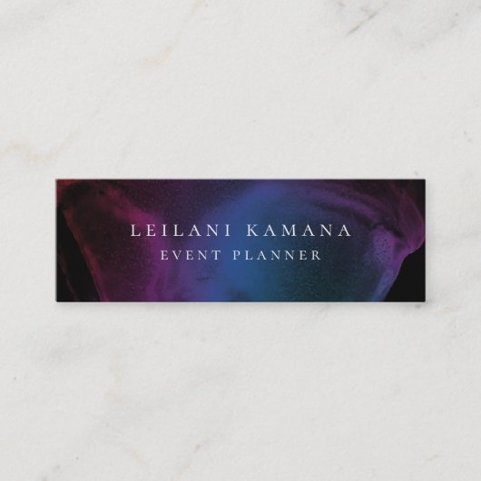 Carte De Visite Mini Bouche d'encre moderne (Devant)