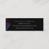 Carte De Visite Mini Bouche d'encre moderne (Dos)