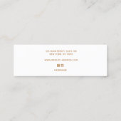 Carte De Visite Mini Boucles d'oreille en or Lavender Aquarelle (Dos)