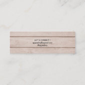 Carte De Visite Mini Boucles d'oreilles de tournesol rustique Afficher (Dos)