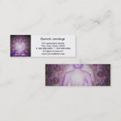 Carte De Visite Mini Bouddha méditant heureux (Devant / Derrière)