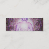 Carte De Visite Mini Bouddha méditant heureux (Dos)