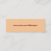 Carte De Visite Mini Bougie maigre (Dos)