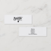 Carte De Visite Mini Boulangerie (Devant / Derrière)