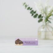 Carte De Visite Mini Boulangerie et emballage de gâteau (Debout devant)