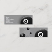 Carte De Visite Mini Boule 8 (Devant / Derrière)