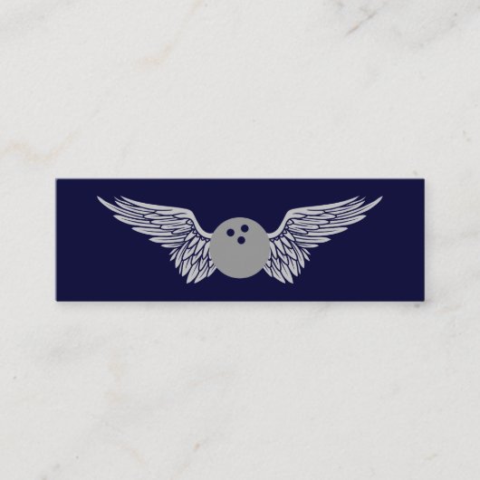 Carte De Visite Mini boule de bowling (Devant)