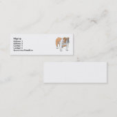 Carte De Visite Mini Bouledogue anglais (Devant / Derrière)