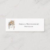 Carte De Visite Mini Bouquet de fleurs Boho et Dreamcatcher (Devant)