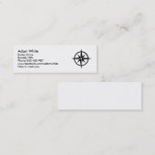 Carte De Visite Mini Boussole (Devant / Derrière)