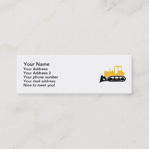 Carte De Visite Mini Bouteur
