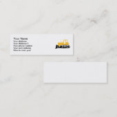 Carte De Visite Mini Bouteur (Devant / Derrière)