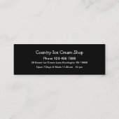 Carte De Visite Mini Boutique cool de crème glacée sucrée (Dos)