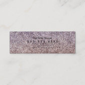 Carte De Visite Mini Boutique Faux Parties scintillant Vêtements Noir (Dos)