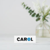 Carte De Visite Mini Bouton Carol (Debout devant)