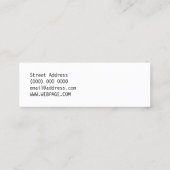 Carte De Visite Mini Boutons clavier (Dos)