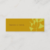 Carte De Visite Mini Branche de Ginkgo Tree brillante avec Feuilles (Dos)