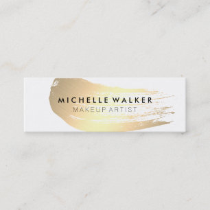 Carte De Visite Mini Brise-pinceau en or chic