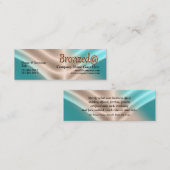 Carte De Visite Mini Bronze de bronzage d'aqua de salon de bronzage (Devant / Derrière)