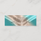 Carte De Visite Mini Bronze de bronzage d'aqua de salon de bronzage (Dos)