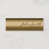 Carte de visite Mini Bronze Metal Reporter (Devant)