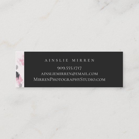 Carte De Visite Mini Brossé Abstrait (Dos)