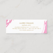 Carte De Visite Mini Brosses roses Abstraites (Dos)