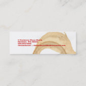 Carte De Visite Mini Brûlure de café (Dos)