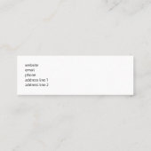 Carte De Visite Mini Brush artistique touche or et rose (Dos)