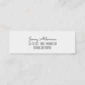 Carte De Visite Mini budget moderne chic de pourpre d'aquarelle de (Dos)