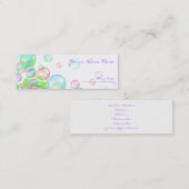 Carte De Visite Mini Bulles de savon (Devant / Derrière)