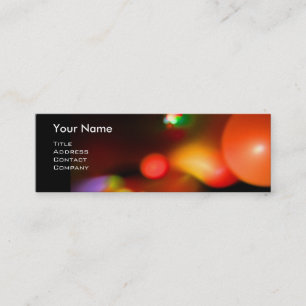 Carte De Visite Mini BULLES QUANTUM 2 MONOGRAM Vibrant noir jaune