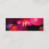 Carte De Visite Mini BULLES QUANTUM 2 MONOGRAM Vibrant noir rouge (Dos)