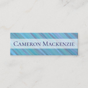 Carte De Visite Mini Bureau Turquoise   Blue Turquoise Calme Cool Brush