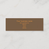 Carte De Visite Mini Businesscards verticaux de zen de monogramme dans (Dos)