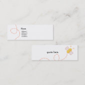 Carte De Visite Mini Buzzy Bee (Devant / Derrière)